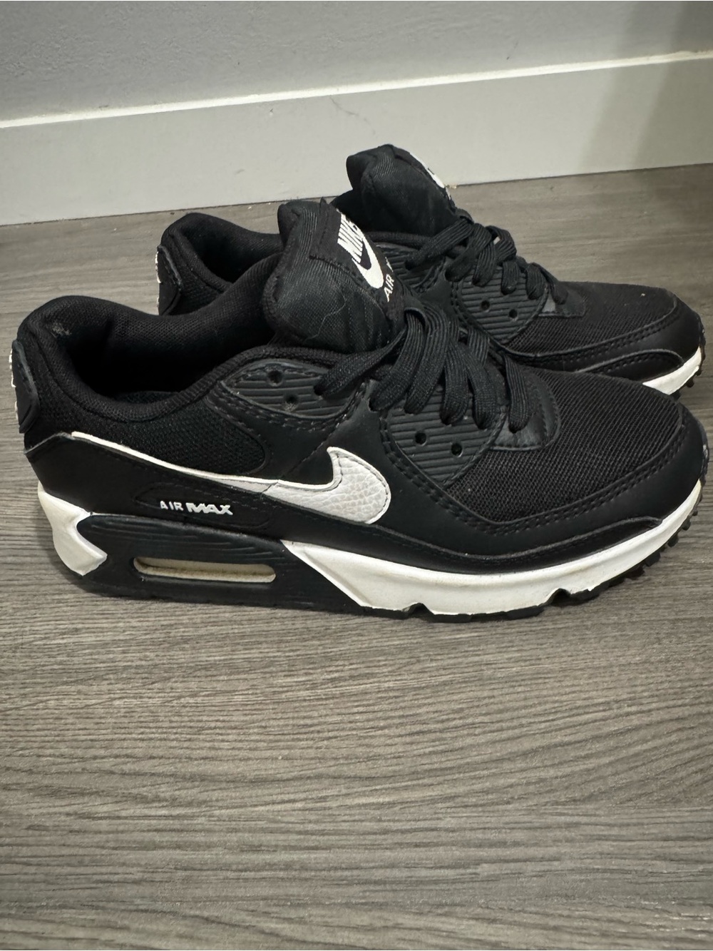 Nike Kids Black and White Air Max Sneakers